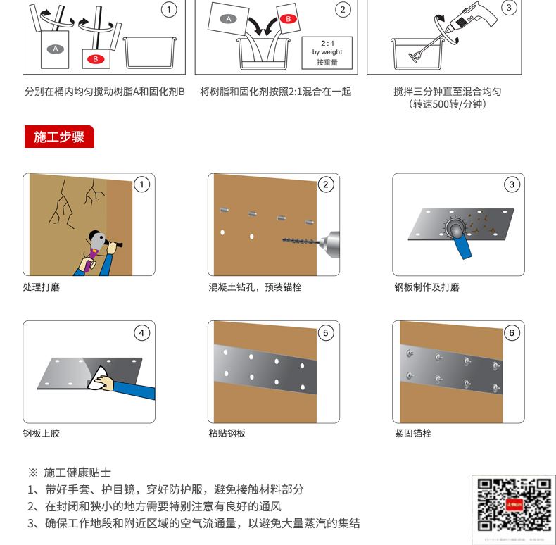 包钢施秉粘钢加固施工过程